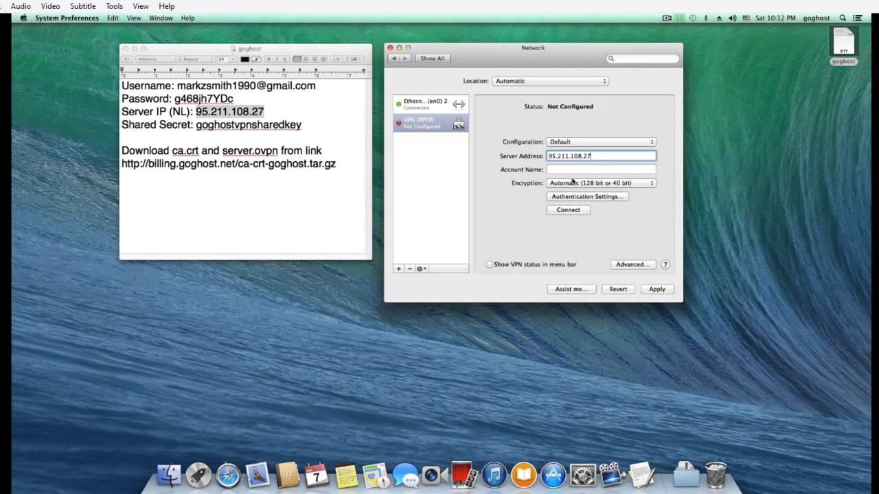 pptp client for mac
